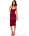 Low Back Strappy Midi Dress Oxblood